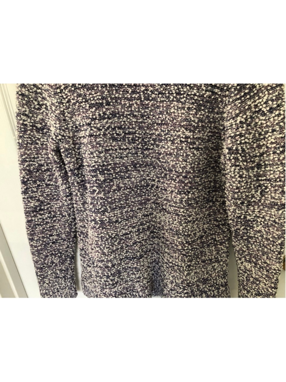 Cozy J. Jill Small Pebbled Mixed Yarn Pullover Purple Lilac Chunky Knit Size - Picture 3 of 8